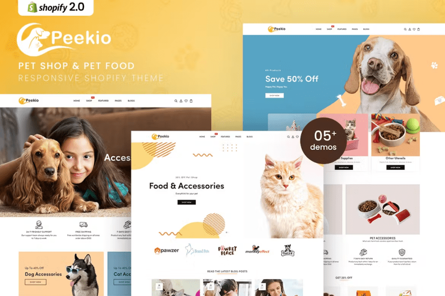 Peekio - Tema Shopify para tiendas de mascotas