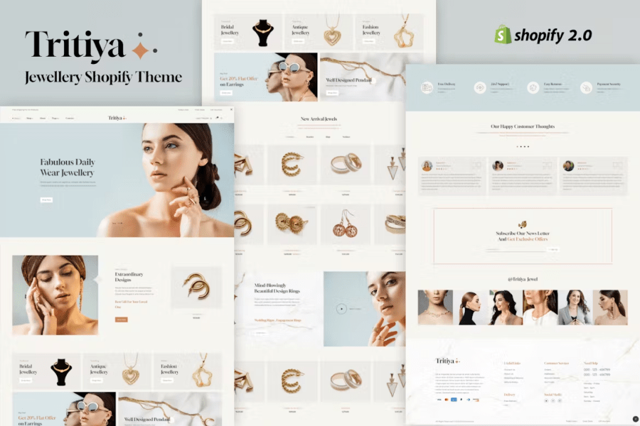 Tritiya - Tema de Shopify para tienda de joyería