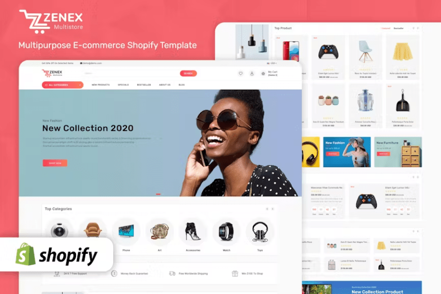 Zenex - Plantilla multipropósito de Shopify