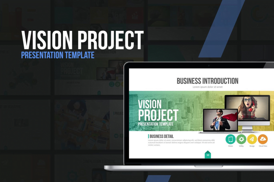 Plantilla PowerPoint Vision Project